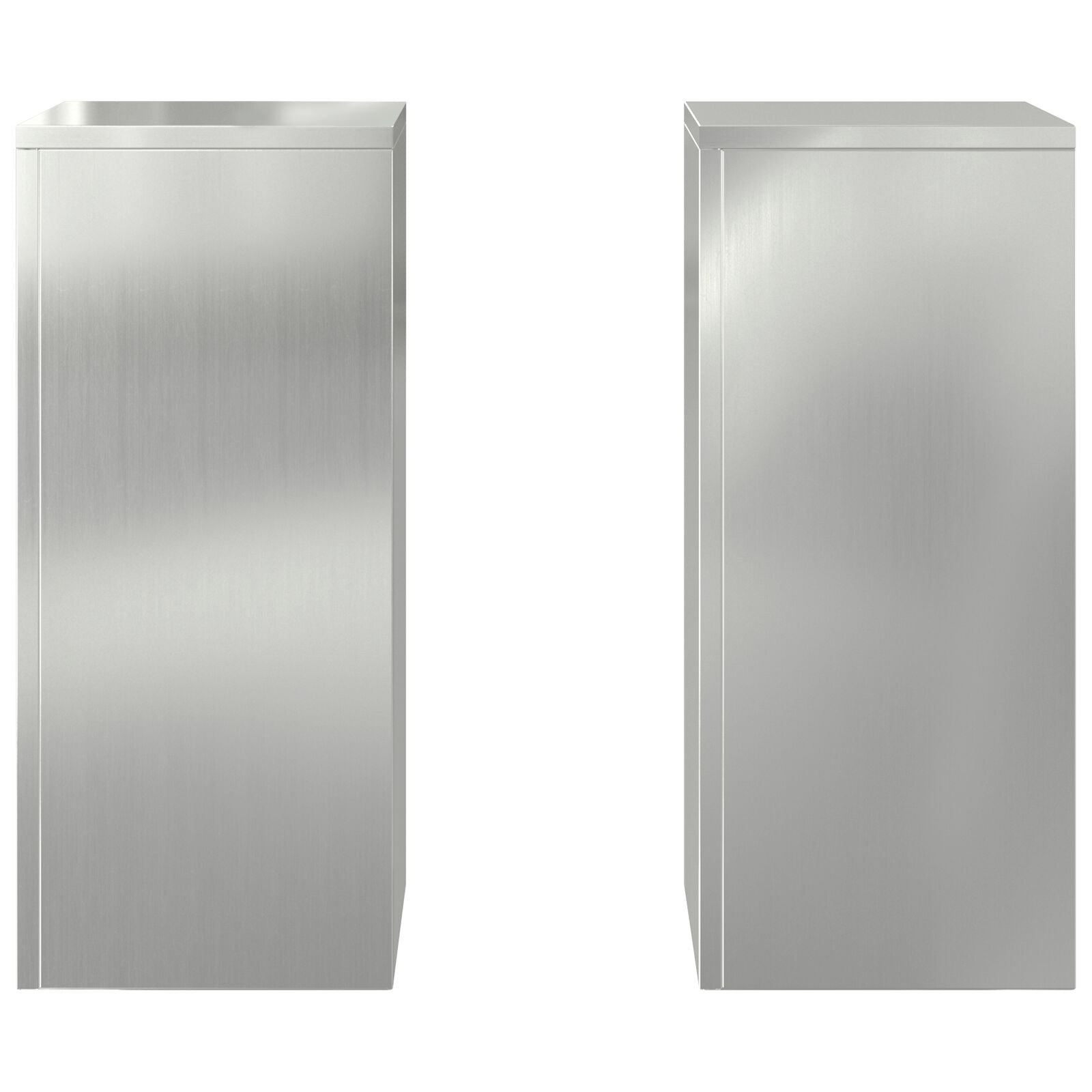 Buiten Plantenstandaarden Pilaar 2 Stuks 24X24X55 Cm Gegalvaniseerd staal 2x (55 cm)