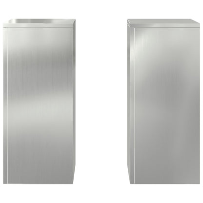 Buiten Plantenstandaarden Pilaar 2 Stuks 24X24X55 Cm Gegalvaniseerd staal 2x (55 cm)