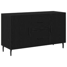 Dressoir Zwart Eiken 100X36X60 Cm Geperst Hout