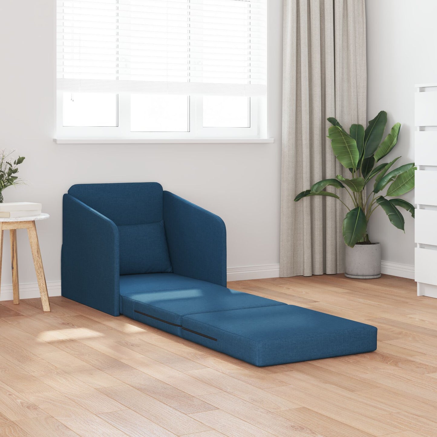Vloer Sofa Bed 2-In-1 65X80X83 Cm Stof Blauw