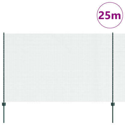 Gelaste Draadhek Met 11 U-Palen Groen 1.6X25 M Staal