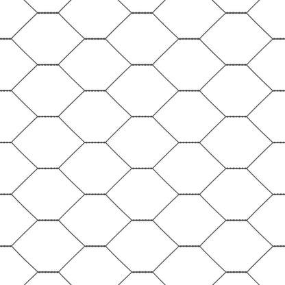 Hekpalen 11 Stuks U-Kanaal Grijs 60 Cm Staal,  Zeshoek Hek Grijs 0,6X25 M Staal