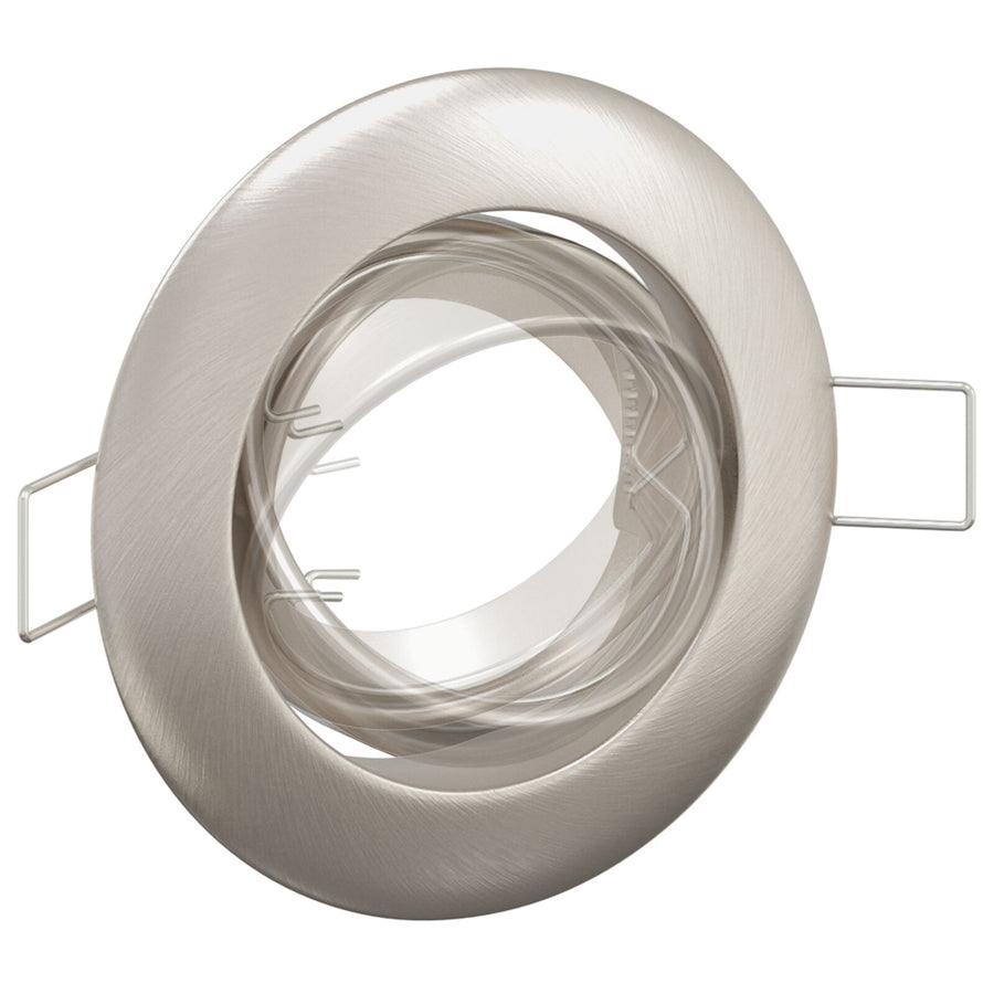 Lampen Set Van 12 Metaal 9 Cm Ingebouwde Lampen Rond Zilver