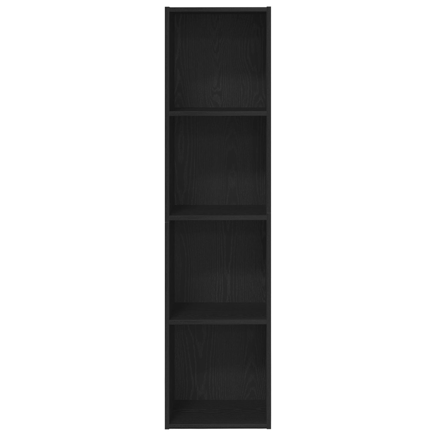 Boekenkast/Tv Kast Zwart Eiken 36X30X143 Cm