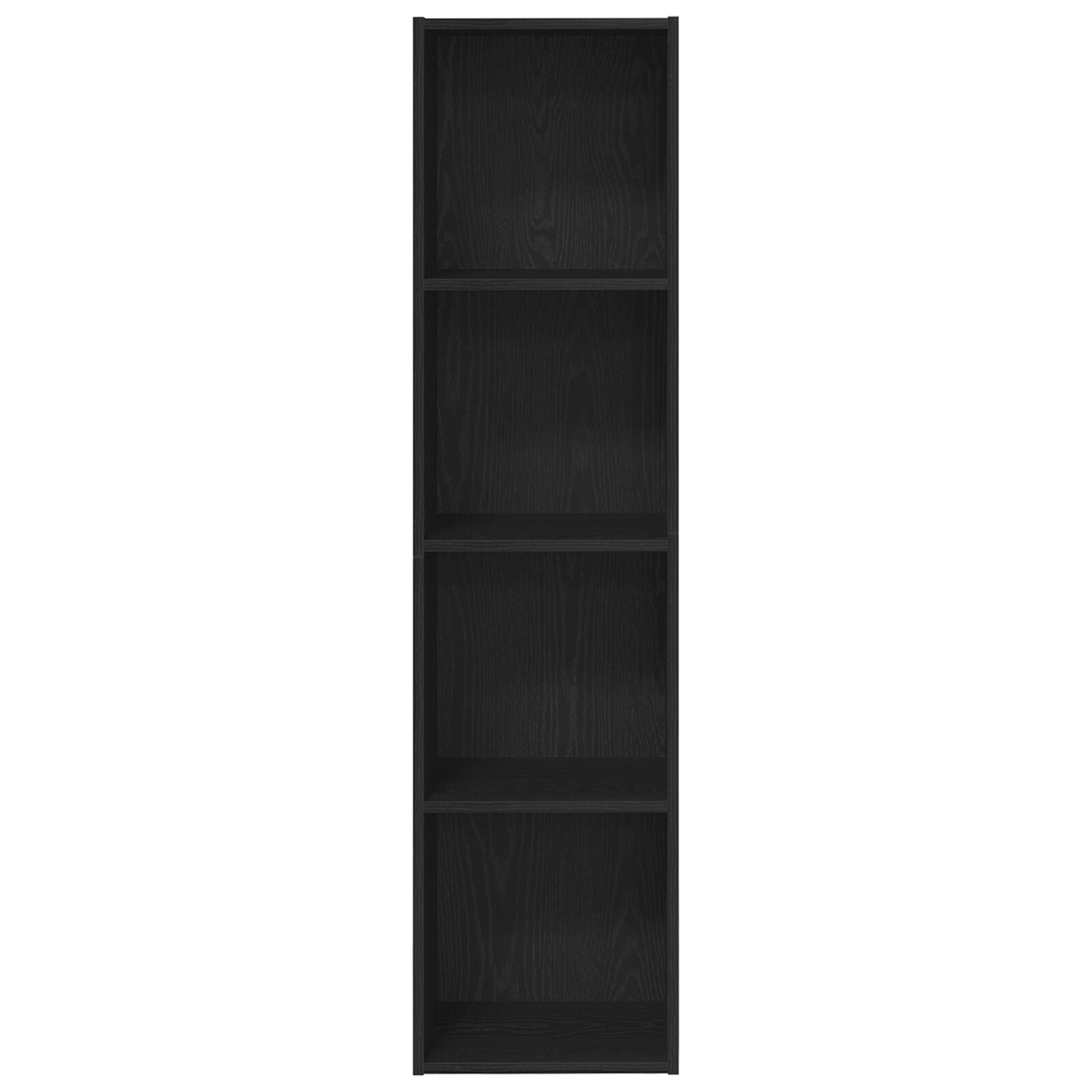 Boekenkast/Tv Kast Zwart Eiken 36X30X143 Cm