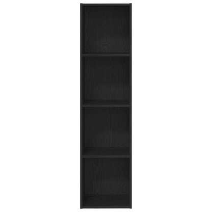 Boekenkast/Tv Kast Zwart Eiken 36X30X143 Cm