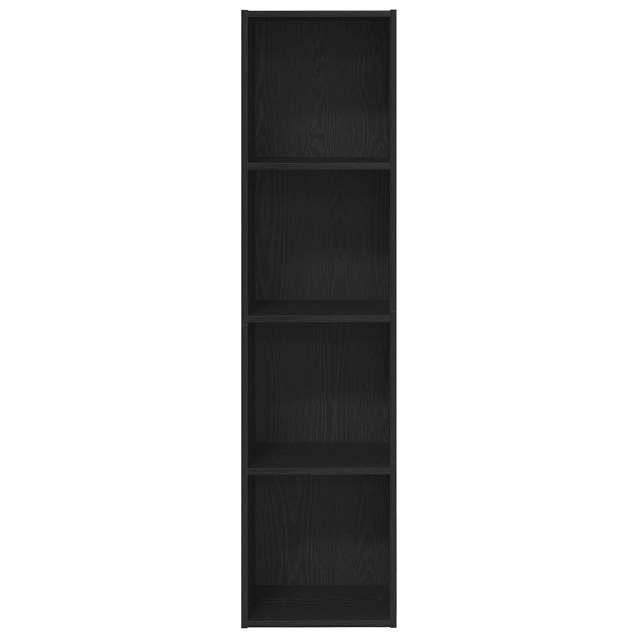 Boekenkast/Tv Kast Zwart Eiken 36X30X143 Cm