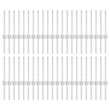 Schuttingpalen 44 stuks U-kanaal Zilver 80 cm Staal