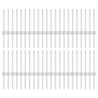 Fencing Post 44 pcs Silver 80 cm Steel