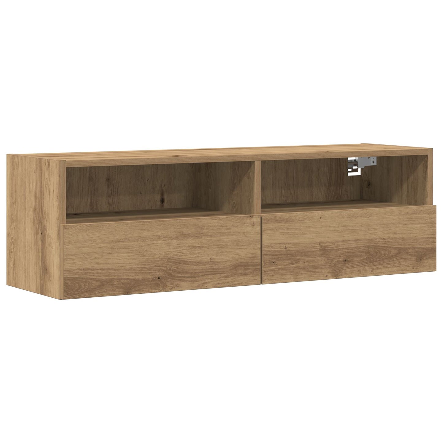 Tv Wandkast Bewerkt Hout 1 Artisan eiken