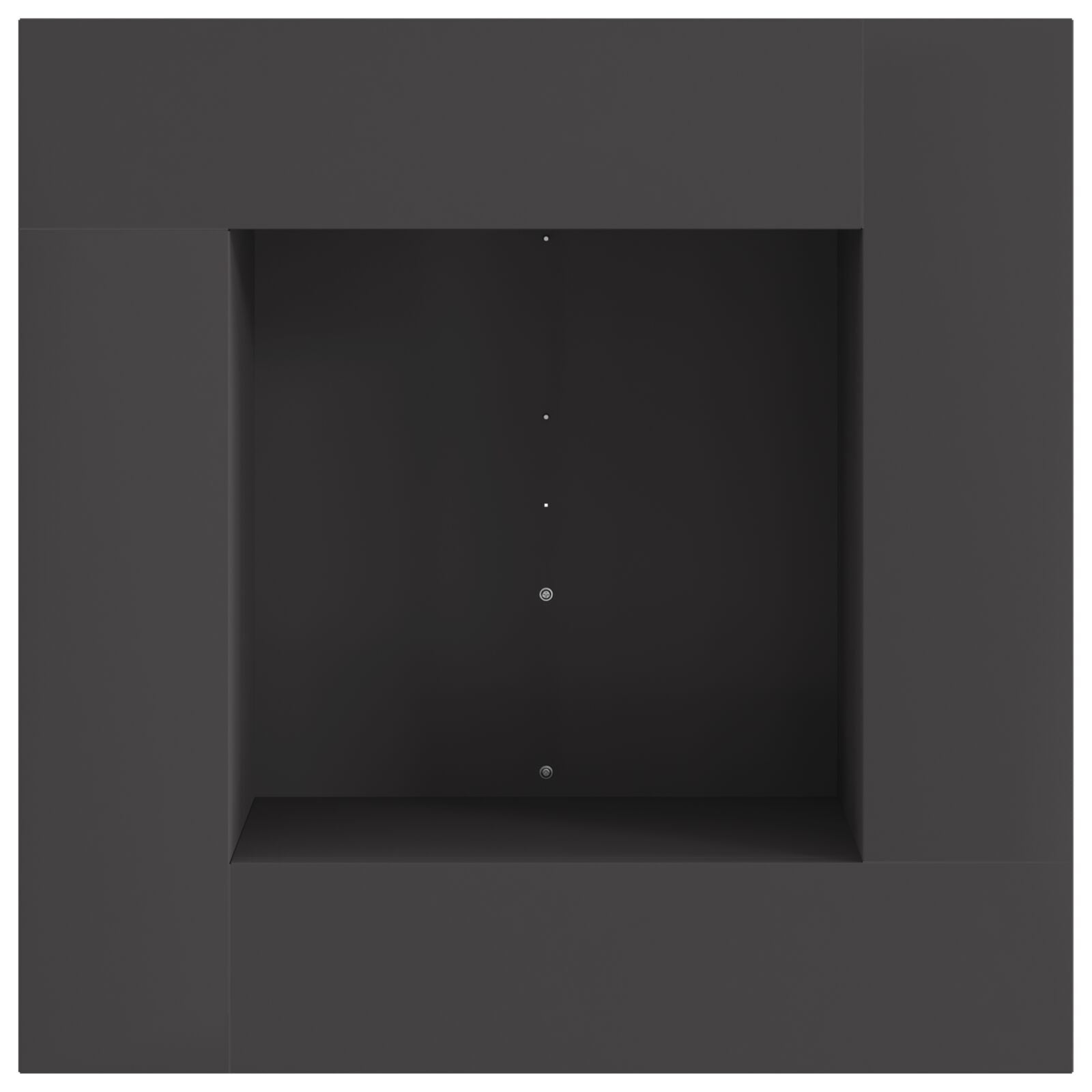 Vierkant Vuurkorf Zwart Staal 60 x 60 x 30 cm Koudgewalst staal/Zwart