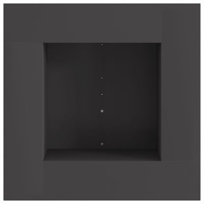 Vierkant Vuurkorf Zwart Staal 60 x 60 x 30 cm Koudgewalst staal/Zwart