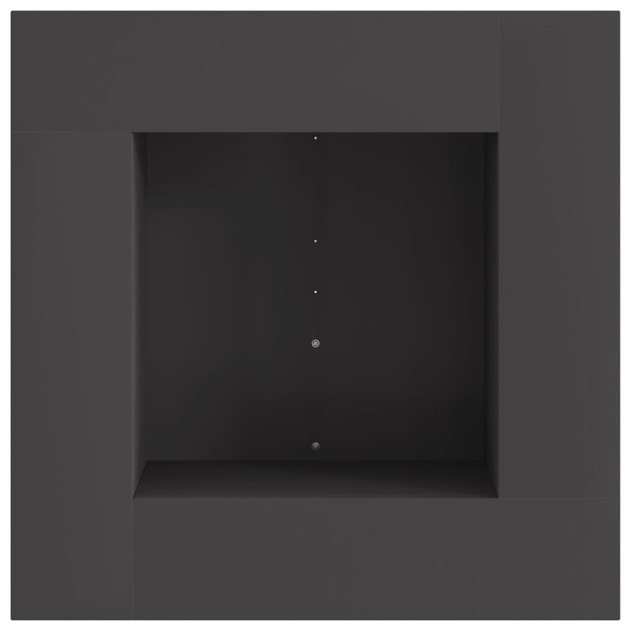 Vierkant Vuurkorf Zwart Staal 60 x 60 x 30 cm Koudgewalst staal/Zwart