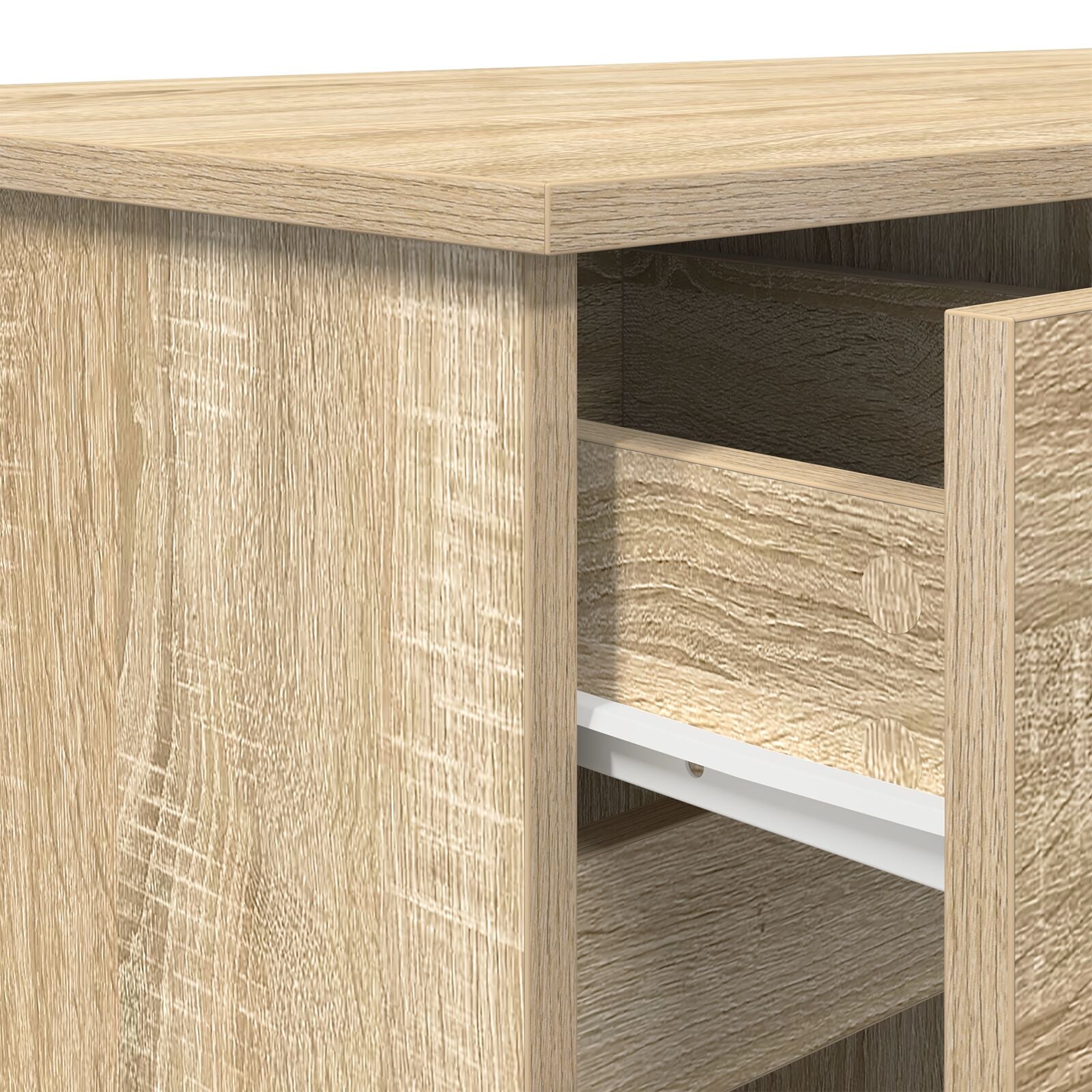 Bureau Sonoma Eik 140X49X76 Cm Bewerkt Hout