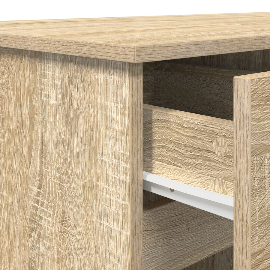 Bureau Sonoma Eik 140X49X76 Cm Bewerkt Hout