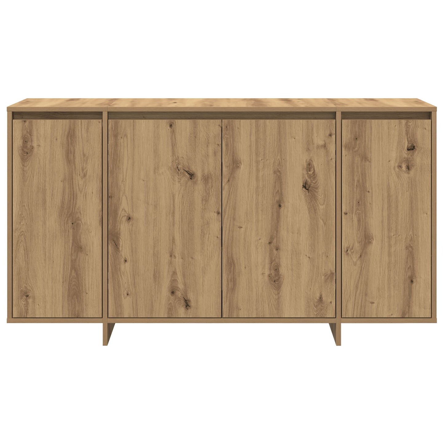 Eiken Dressoir Artisan Eiken Hout Composiet 135 X 41 X 75 Cm