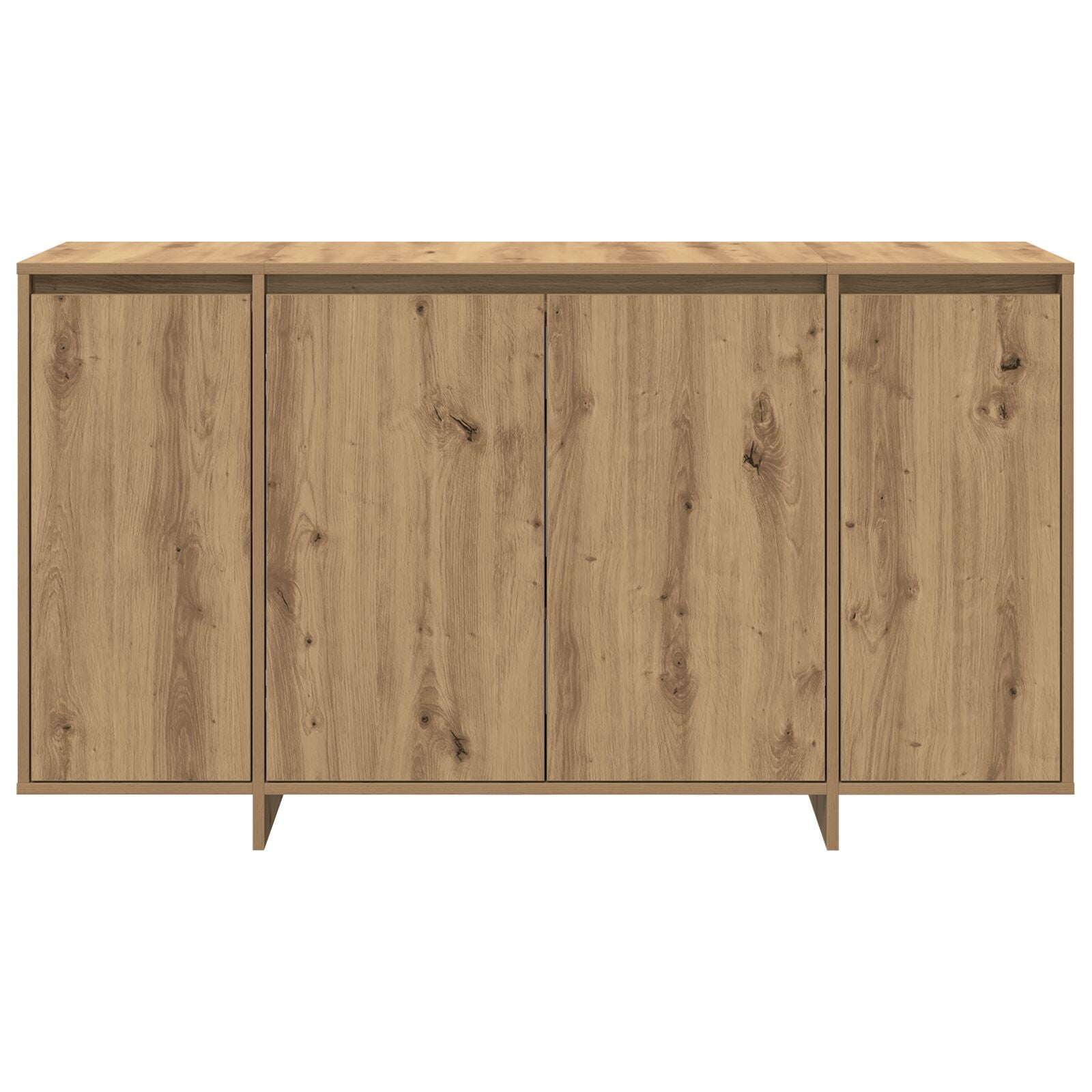 Eiken Dressoir Artisan Eiken Hout Composiet 135 X 41 X 75 Cm
