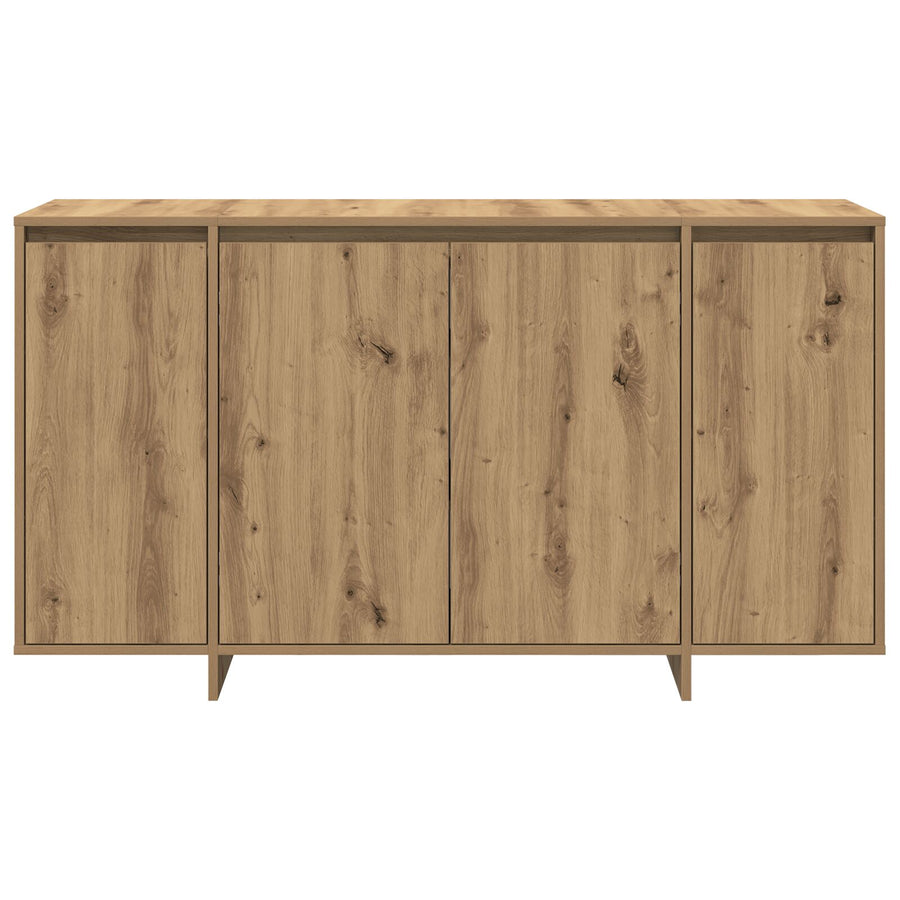 Eiken Dressoir Artisan Eiken Hout Composiet 135 X 41 X 75 Cm