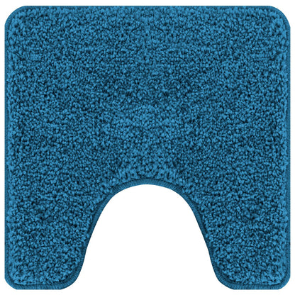 2-Delige Badmatset Polypropyleen Antislip Blauw