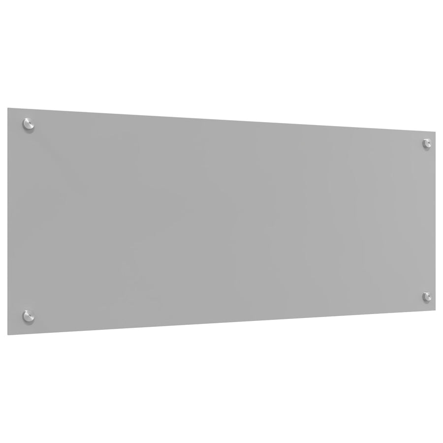 Keuken Achterwand 100X40X0,6 Cm Veilig Glas Lichtgrijs 100 x 40 cm