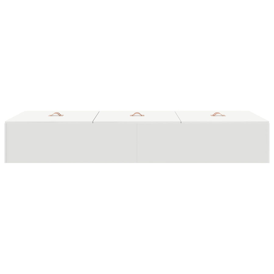 Opbergbedframe Wit 100 x 200 cm