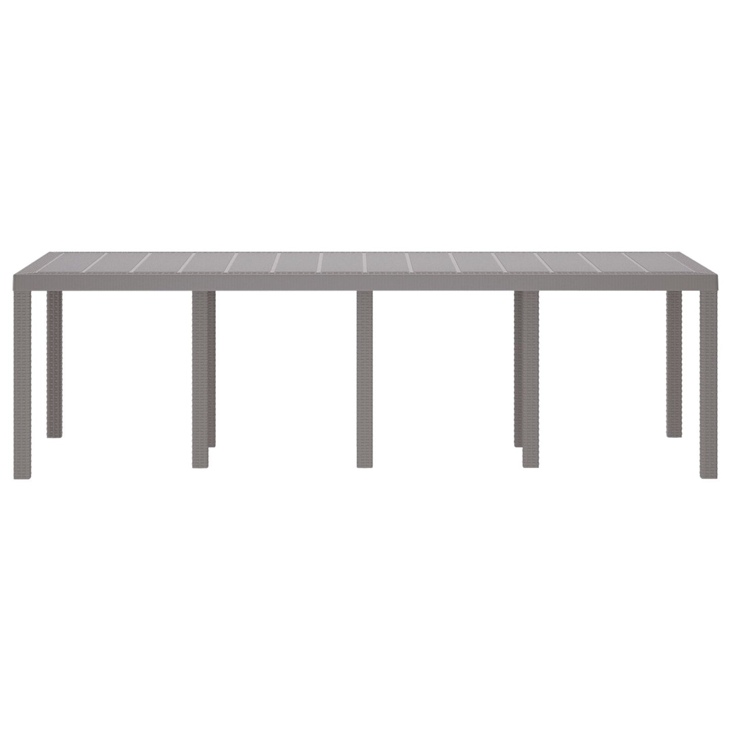 Tuin Tafel Metaal, Synthetische Materialen Groot Lichtgrijs 2.5 m
