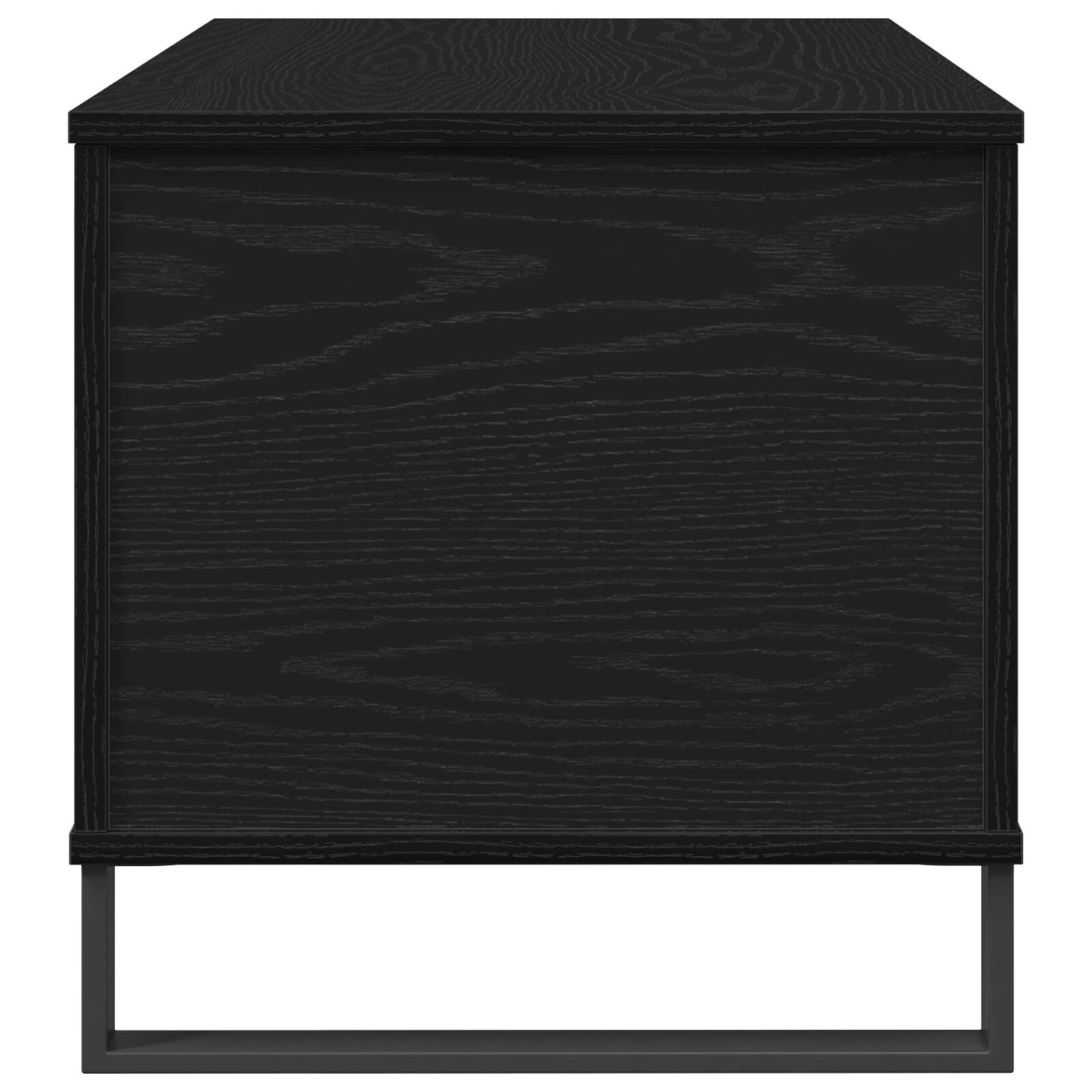 Salontafel 90X44,5X45 Cm Bewerkt Hout Zwart eiken