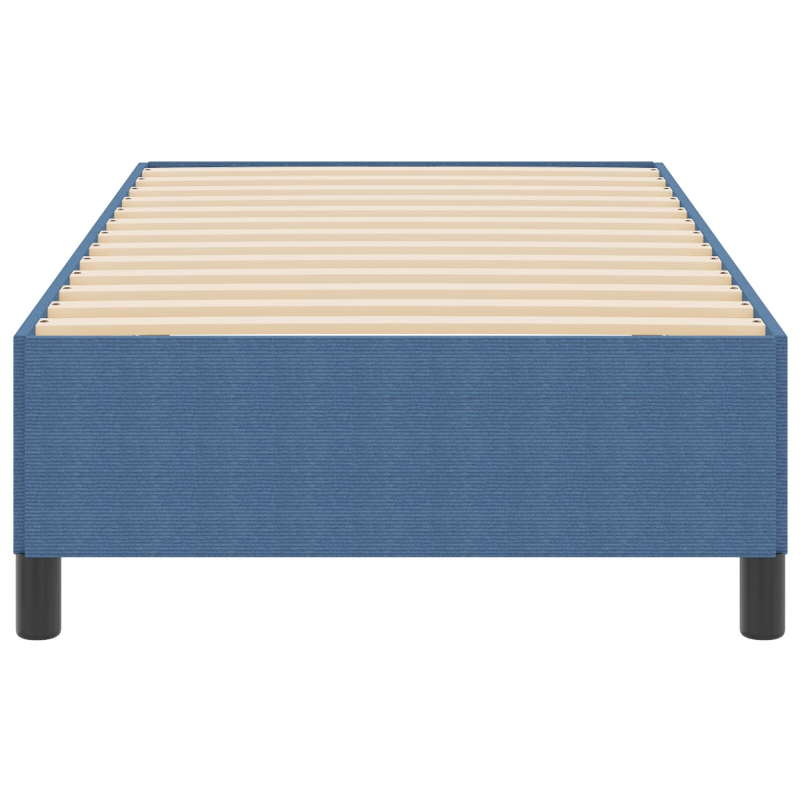 Bedframe Corduroy Stof Blauw 80 x 200 cm
