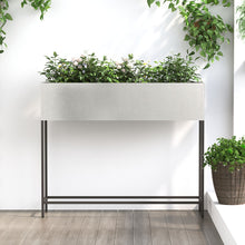 Verhoogde Tuinbak Roestvrijstaal 100 x 26 x 82 cm