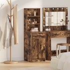 Hoge kast gerookt eiken 40x40.5x135 cm