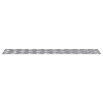 Aluminium Checker Plates 4 Stuks Antislip 90X20 Cm 90 x 20 x 0.2 cm Rechthoekig