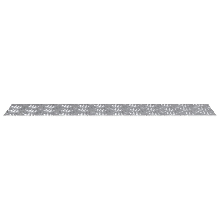 Aluminium Checker Plates 4 Stuks Antislip 90X20 Cm 90 x 20 x 0.2 cm Rechthoekig