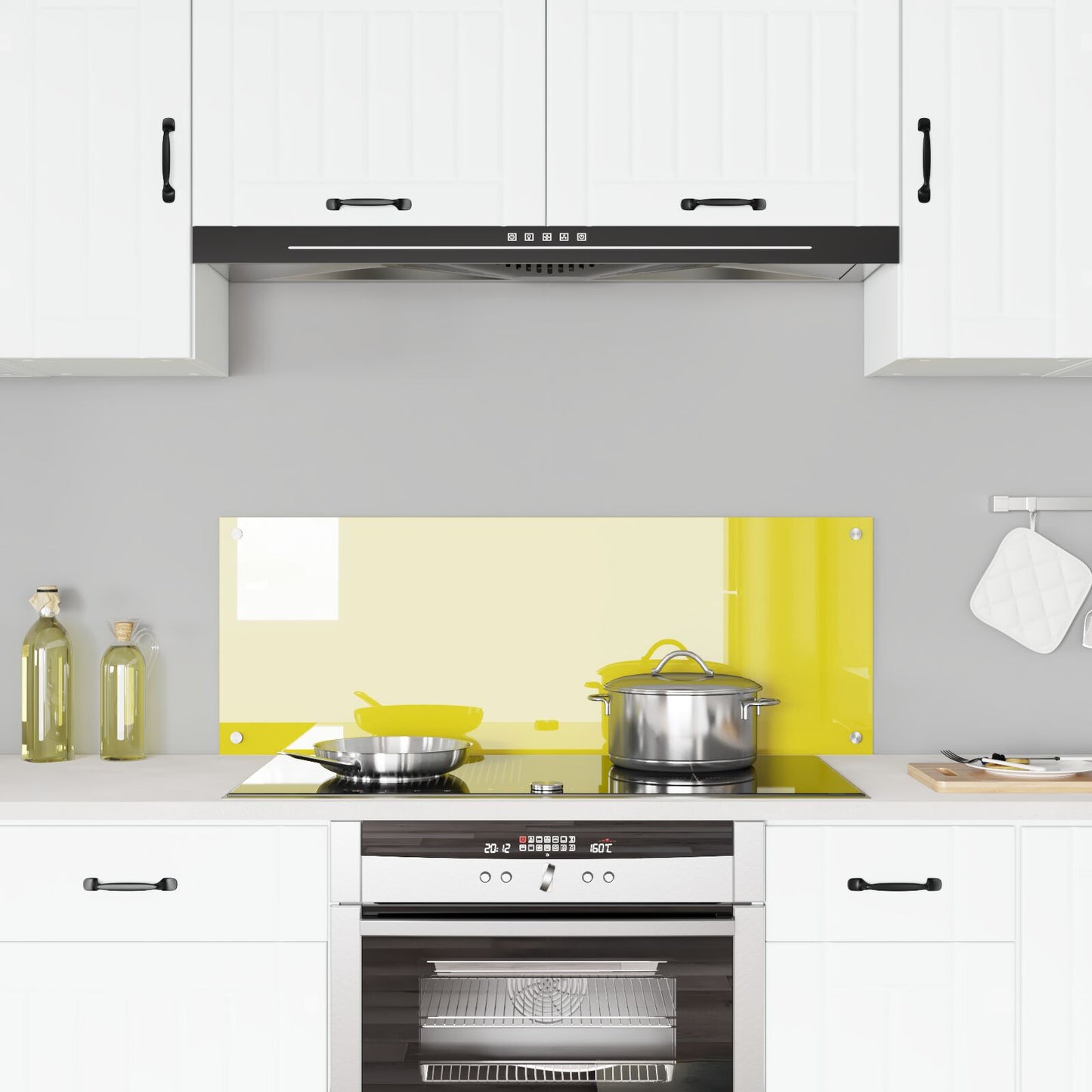 Keuken Achterwand 110X40X0,6 Cm Sterk Glas Geel 110 x 40 cm