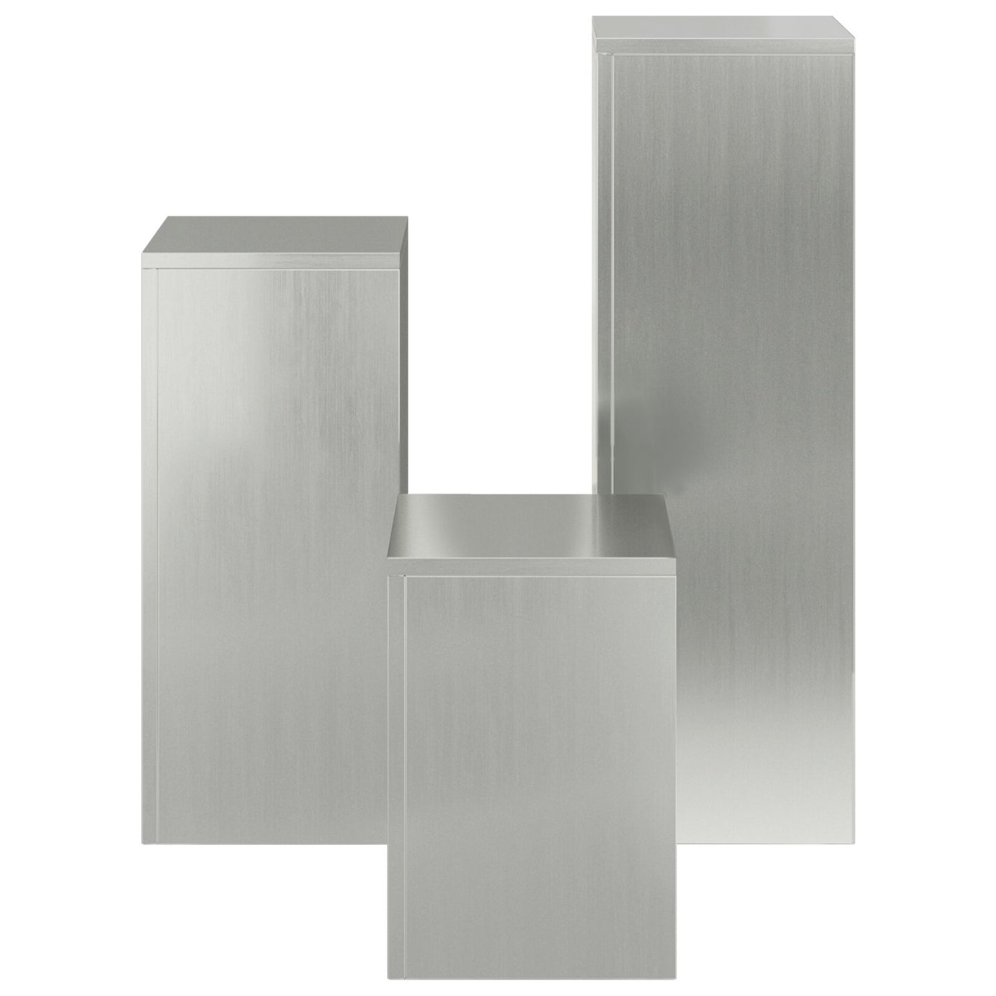Buiten Plantenstandaards Pillar Set Van 3 Gegalvaniseerd staal 3x (35/55/75 cm)