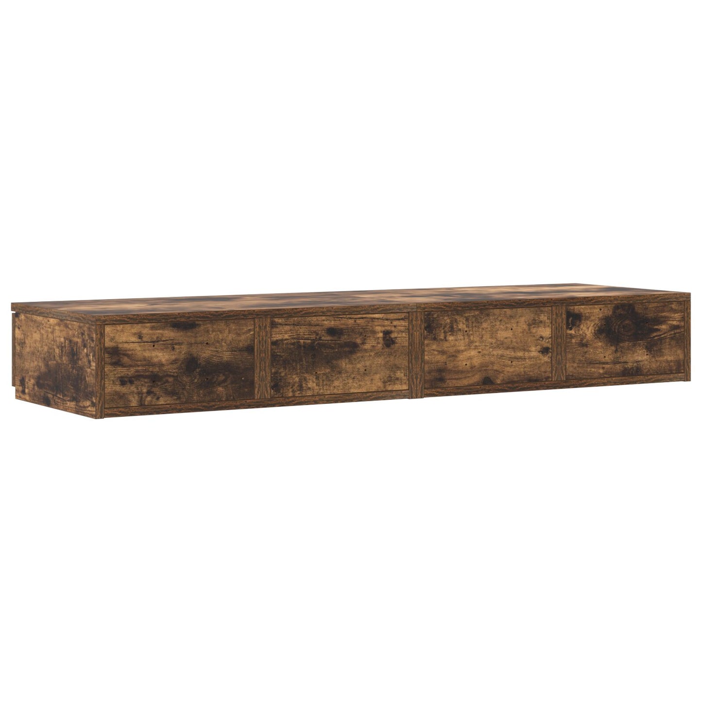Bedladen 120X36,5X16,5 Cm Bewerkt Hout Gerookt eiken 120 x 36.5 x 16.5 cm