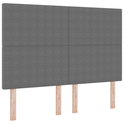 Hoofdbord Eenvoudig Design Corduroy Stof Lichtgrijs 160 cm Hoog hoofdbord
