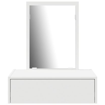Wandhängende Make-Up Tafel 60 x 40 x 70 cm Wit zonder LED