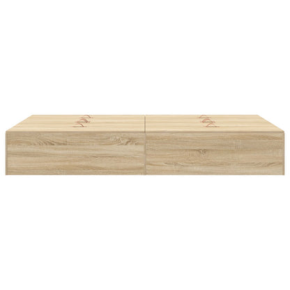 Opbergbedframe Sonoma Eik Sonoma Eiken 120 x 190 cm