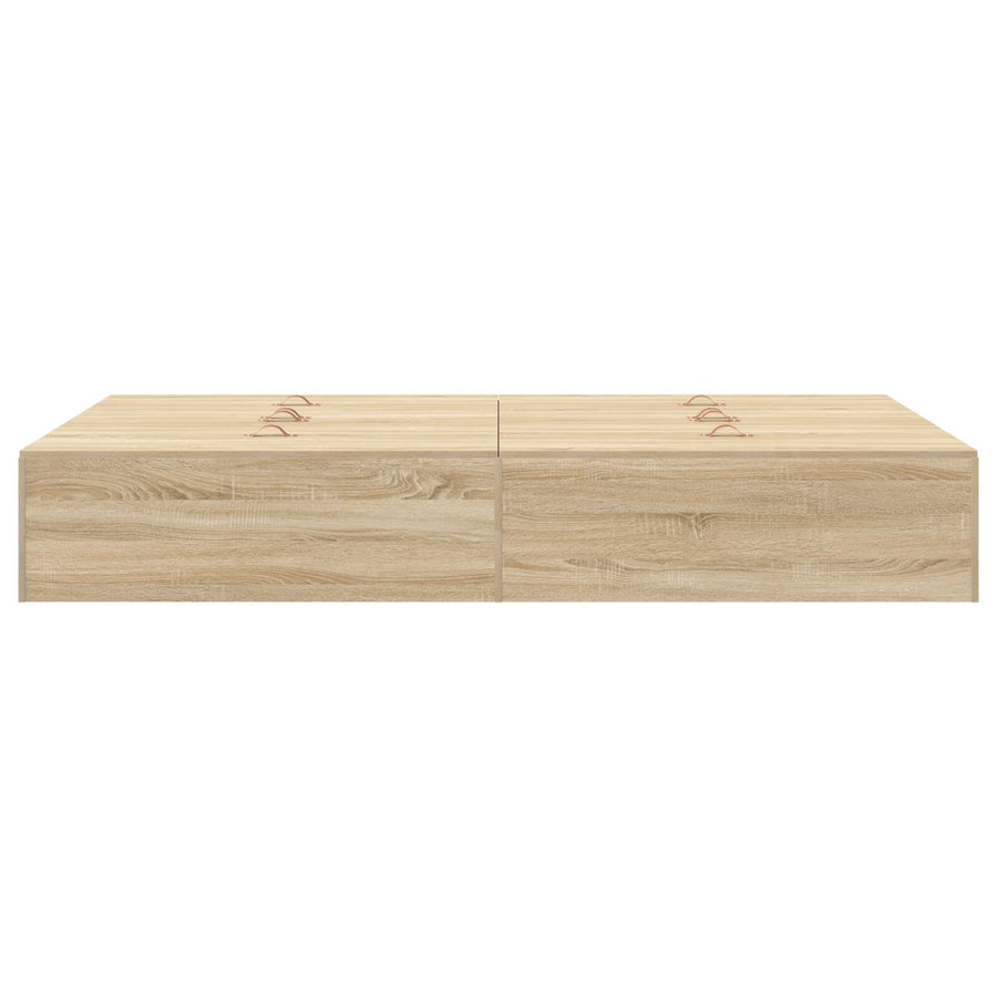 Opbergbedframe Sonoma Eik Sonoma Eiken 120 x 190 cm