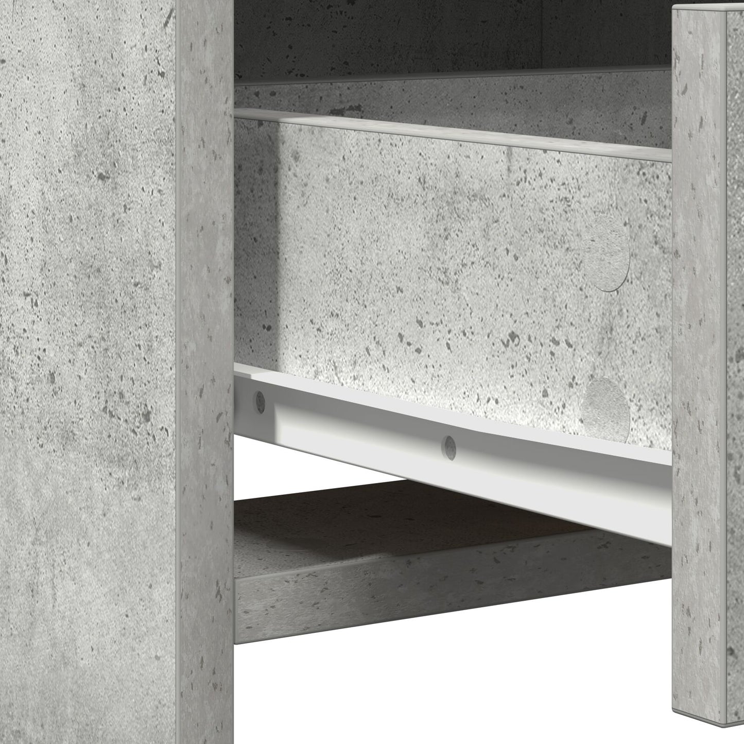 Make-Up Tafel Met Led Lichten In , Beton grijs 50 x 41 x 135 cm