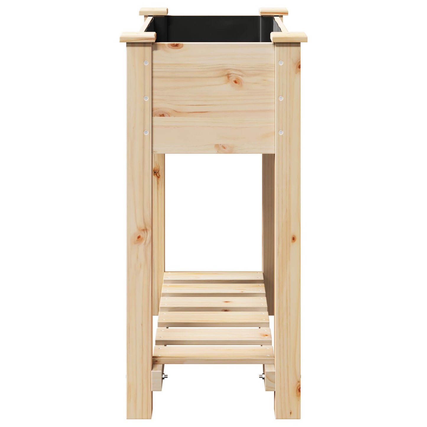 Tuinbak Met Plank 71X37X76 Cm Massief Vurenhout 71 x 37 x 76.5 cm