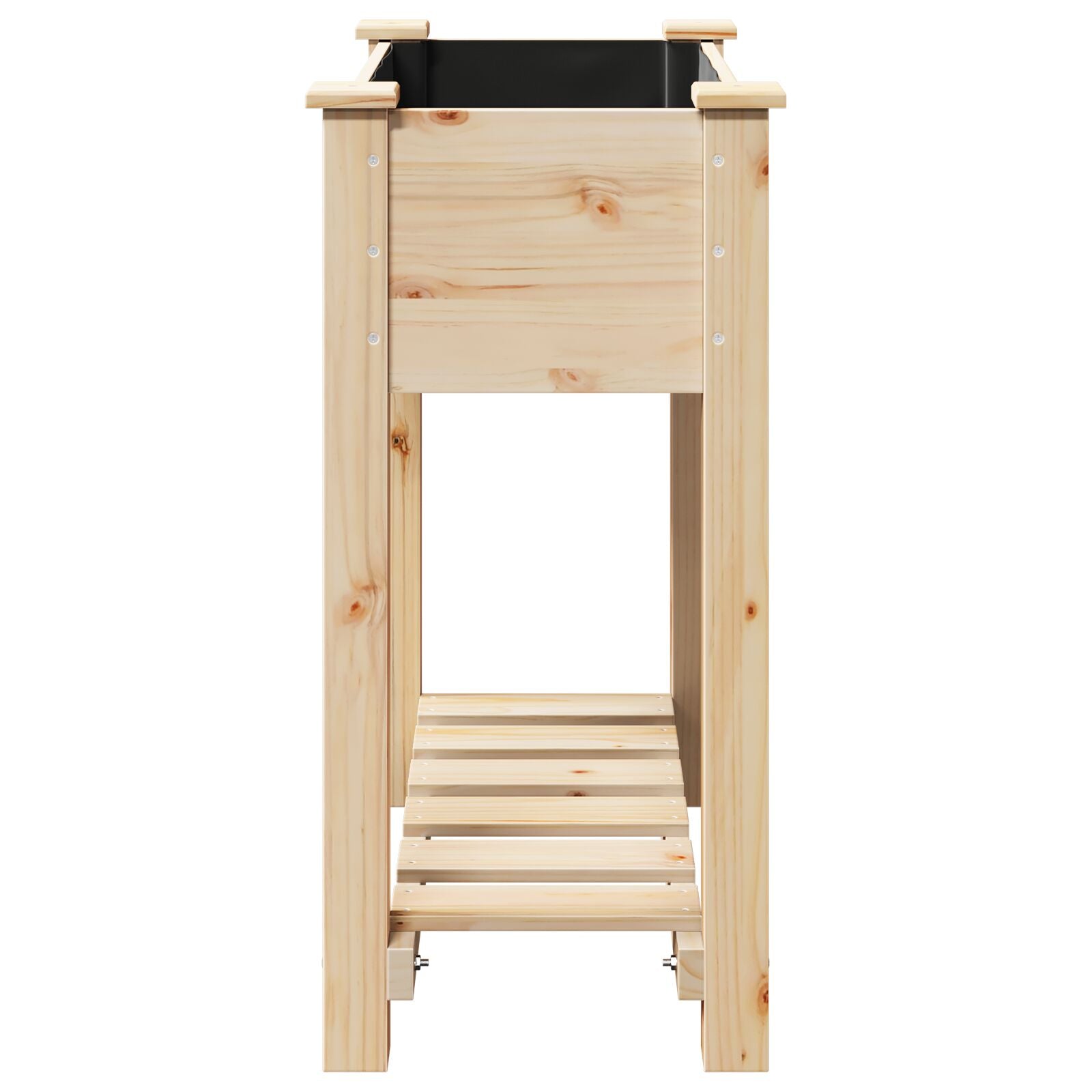 Tuinbak Met Plank 71X37X76 Cm Massief Vurenhout 71 x 37 x 76.5 cm