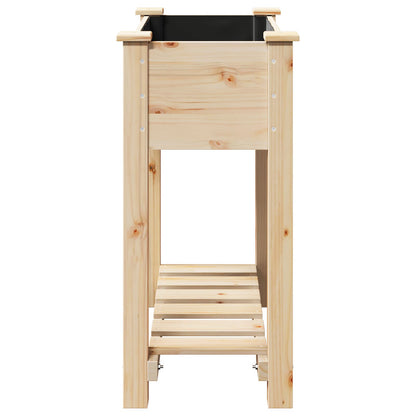 Tuinbak Met Plank 71X37X76 Cm Massief Vurenhout 71 x 37 x 76.5 cm