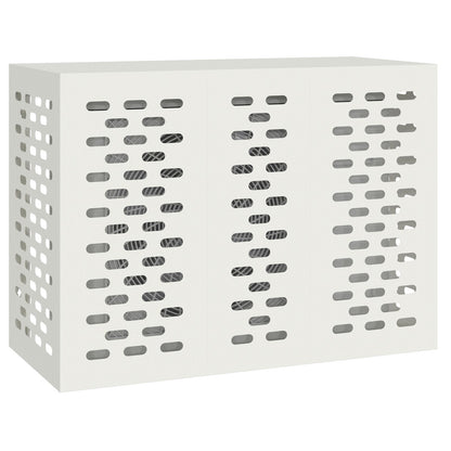 Airconditioner Beschermhoes Staal Wit 110 x 50 x 80 cm