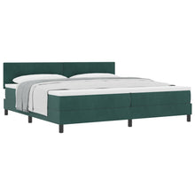 Boxspringbed Met Matras Donkergroen 200X200 Cm Velvet Blauw