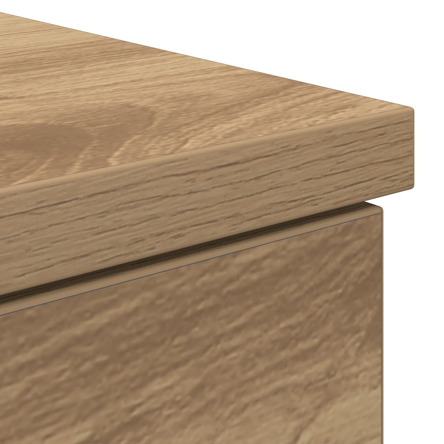 Bureau Artisan Eiken 140X49X76 Cm Bewerkt Hout