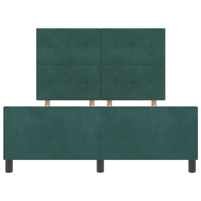 Bedframe Donkergroen 160X200 Cm Velvet Crème