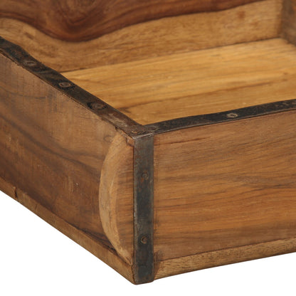 Dienbladen 4 Stuks 31X29X10 Cm Massief Hout Gerecycled 29 x 31 x 10 cm
