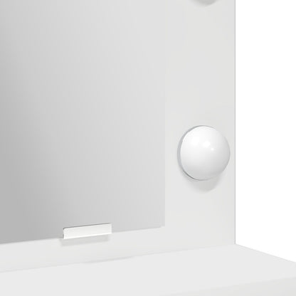 Kaptafel Met Led-Verlichting 79X41X135 Cm Wit 75.5 x 41 x 135 cm