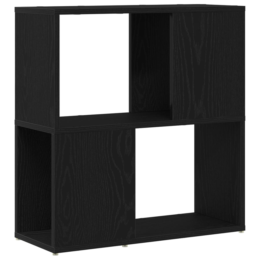 Boekenrek Geëngineerd Hout Zwart eiken 60 x 24 x 63 cm